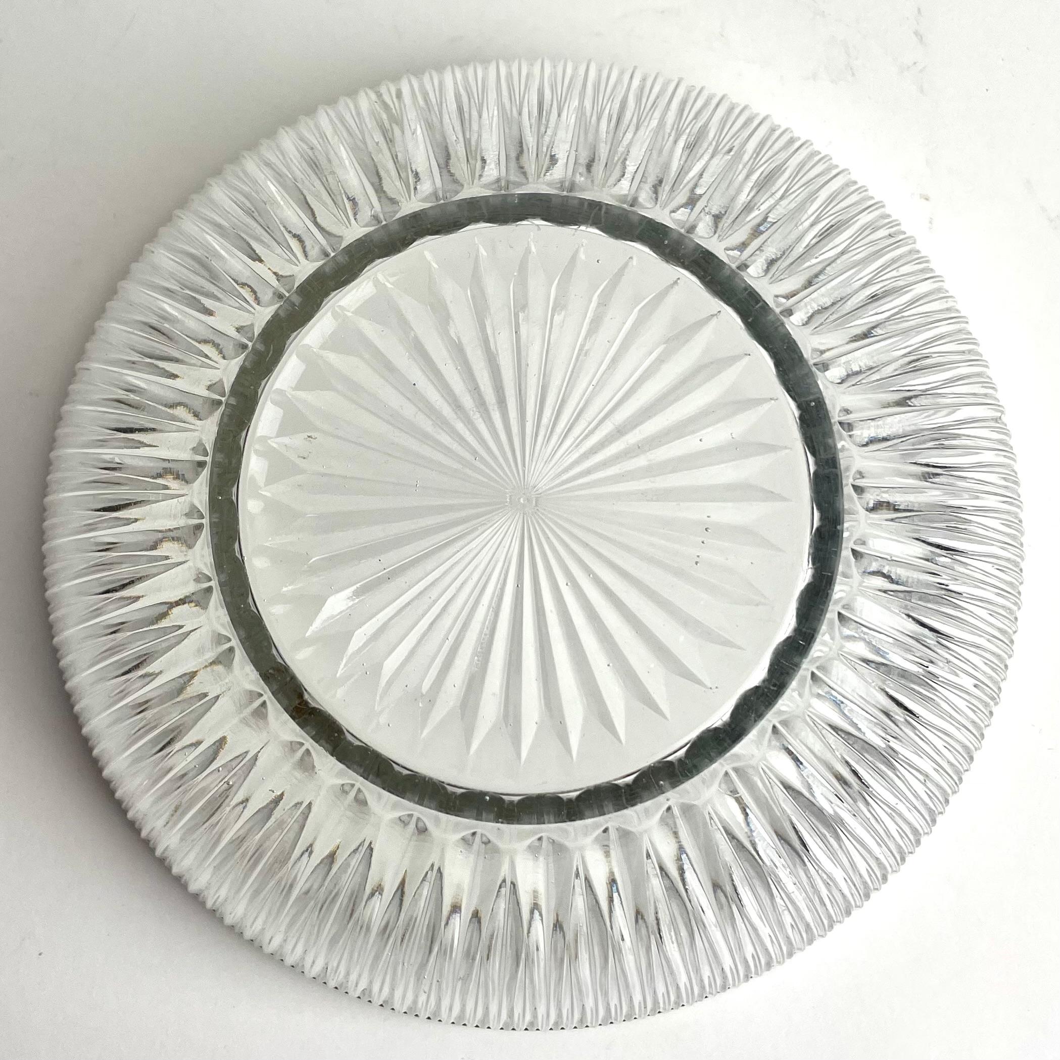 Coupe en verre français avec monture en argent estampillé, première moitié du 20e siècle en vente 2
