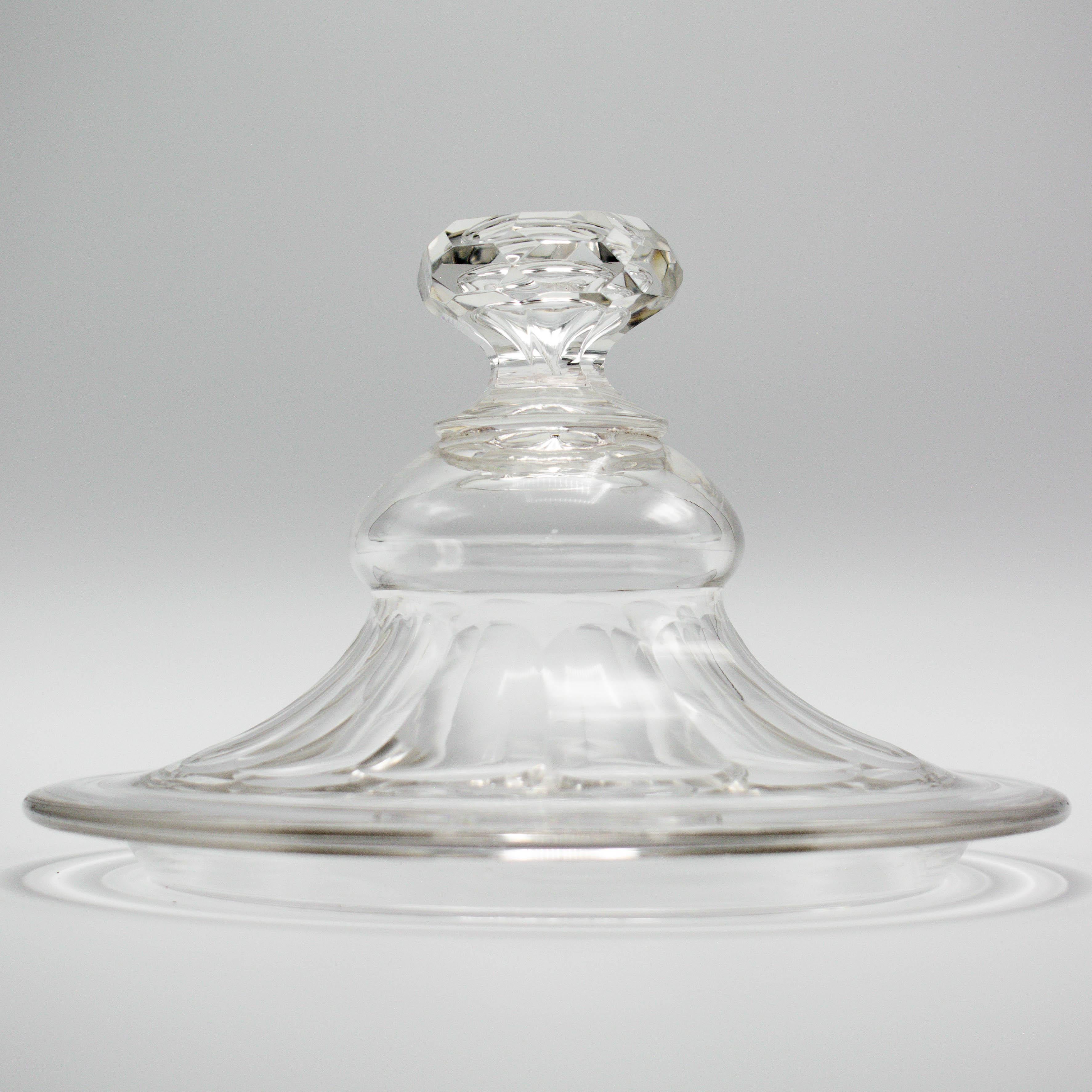 French Glass Candy Jar For Sale 1