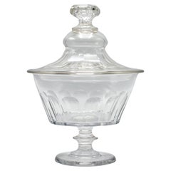 Vintage French Glass Candy Jar