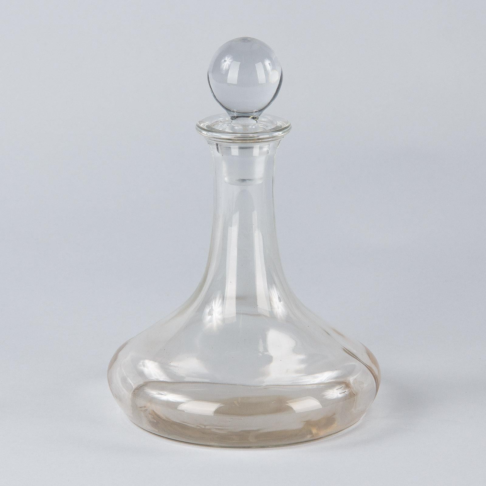 Français Carafe en verre française du Savour Club, années 1960