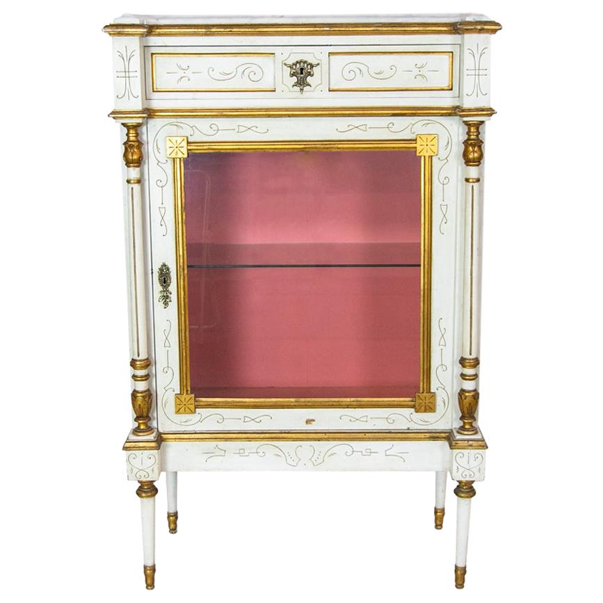 French Glass Door Display Case For Sale