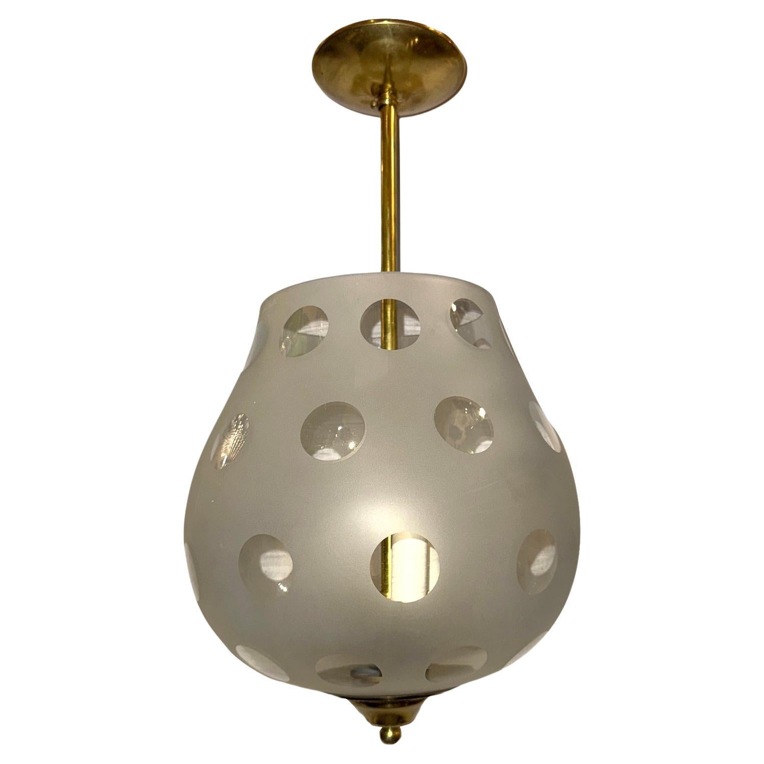 French Glass Lantern