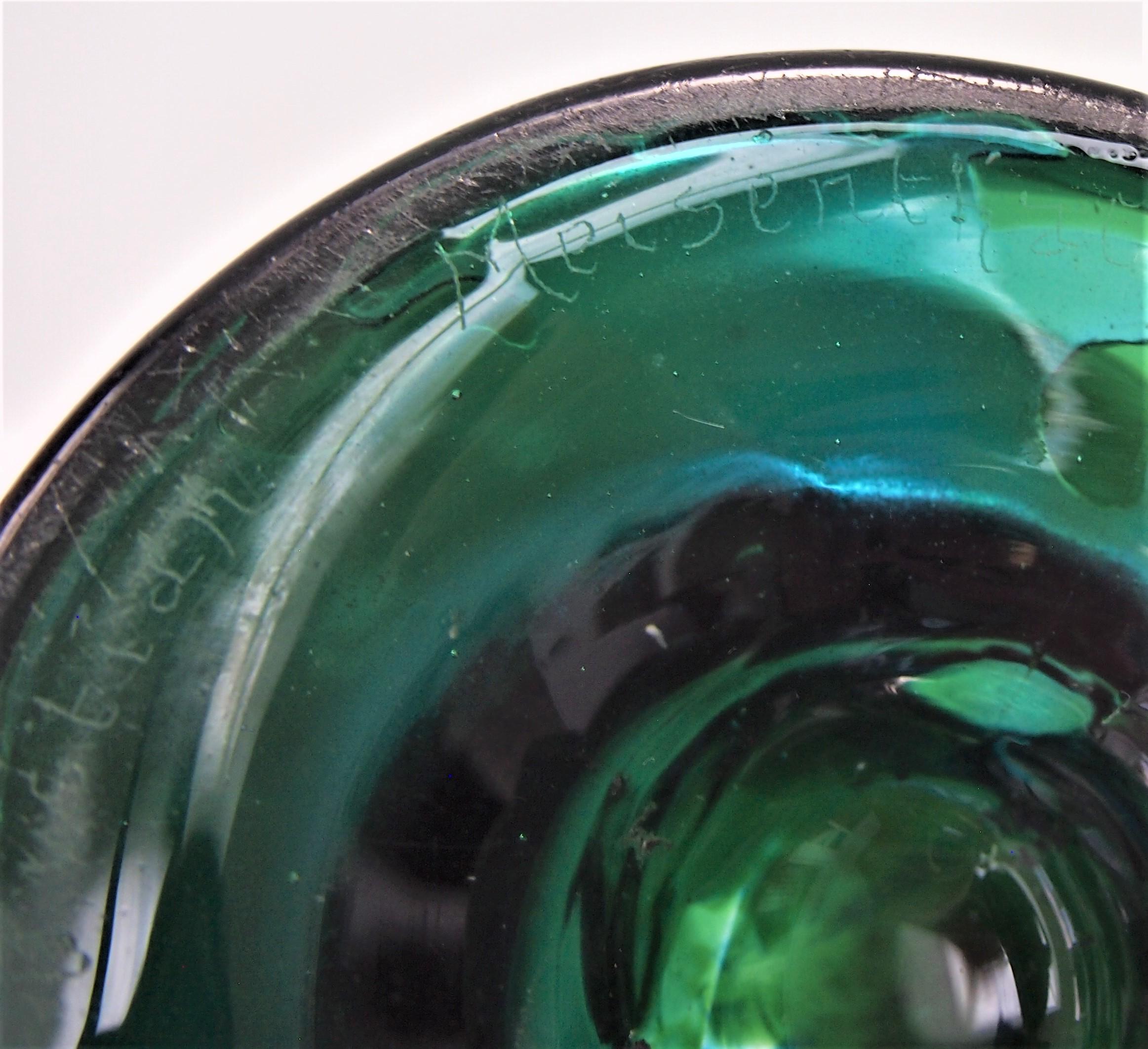 French glass Meisenthal bluegreen cameo and Martelé vase -Désiré Christian c1890 For Sale 1