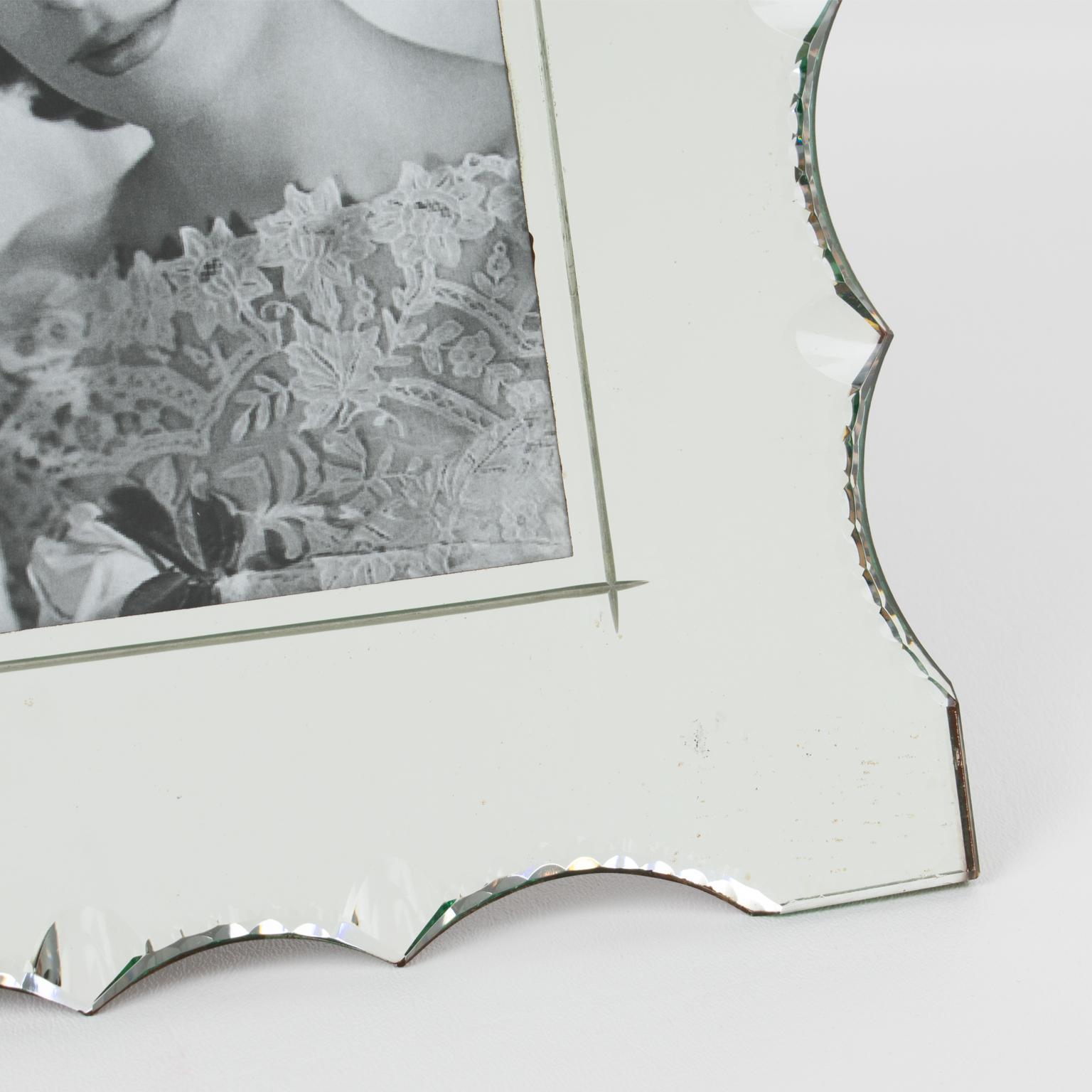 Mid-20th Century Beveled Glass Picture Frame, circa 1940