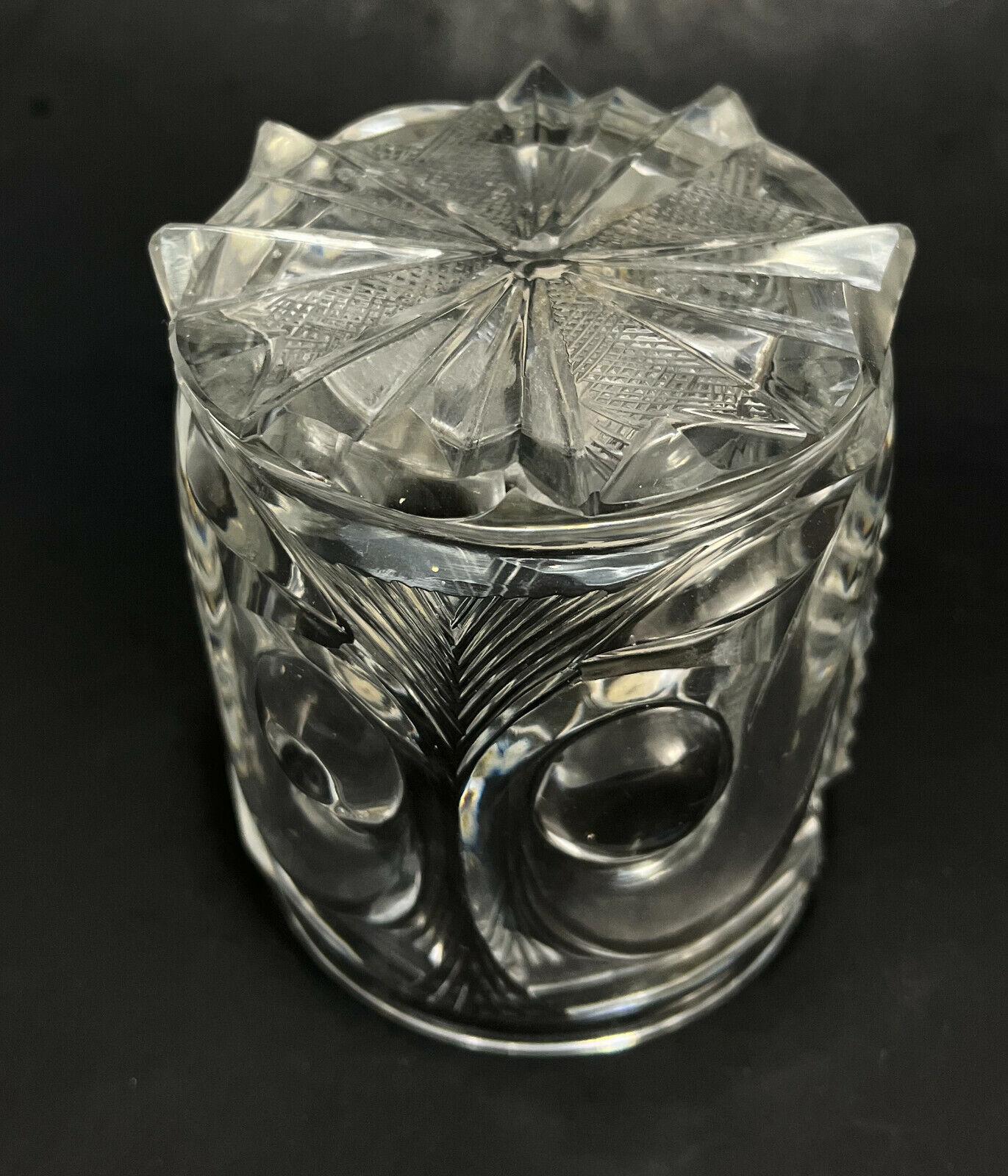 19th Century French Glass Sulphite Portrait Tumbler of Napoleon Attrib to Baccarat, circa1900