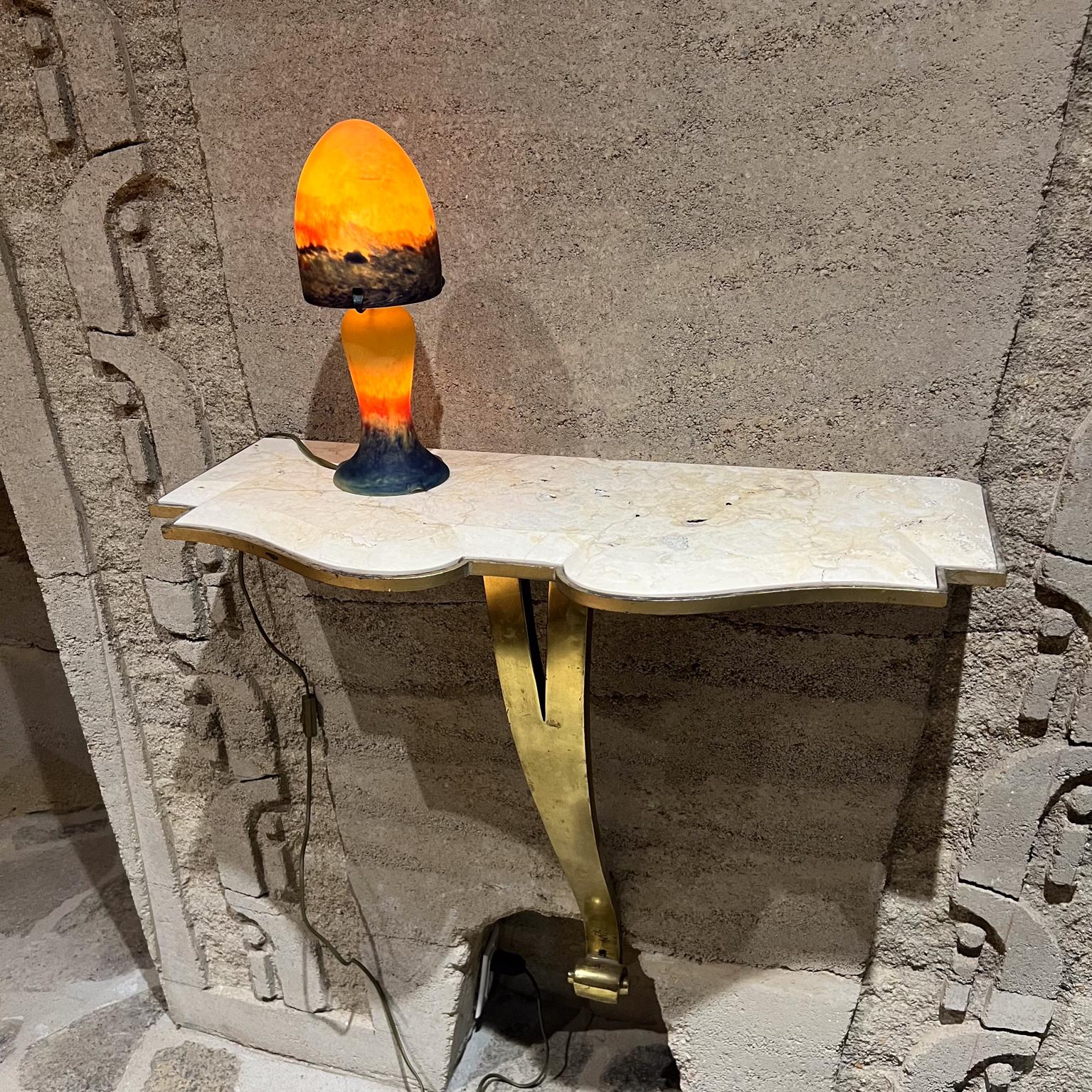 French Glass Table Lamp Lumières de la Ville France 9