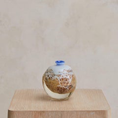 Vaso di vetro francese di Jean Claude Novaro, 1987