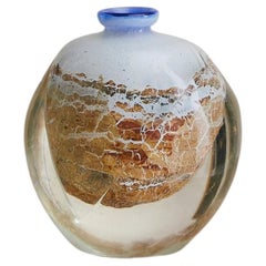 Vaso di vetro francese di Jean Claude Novaro, 1987