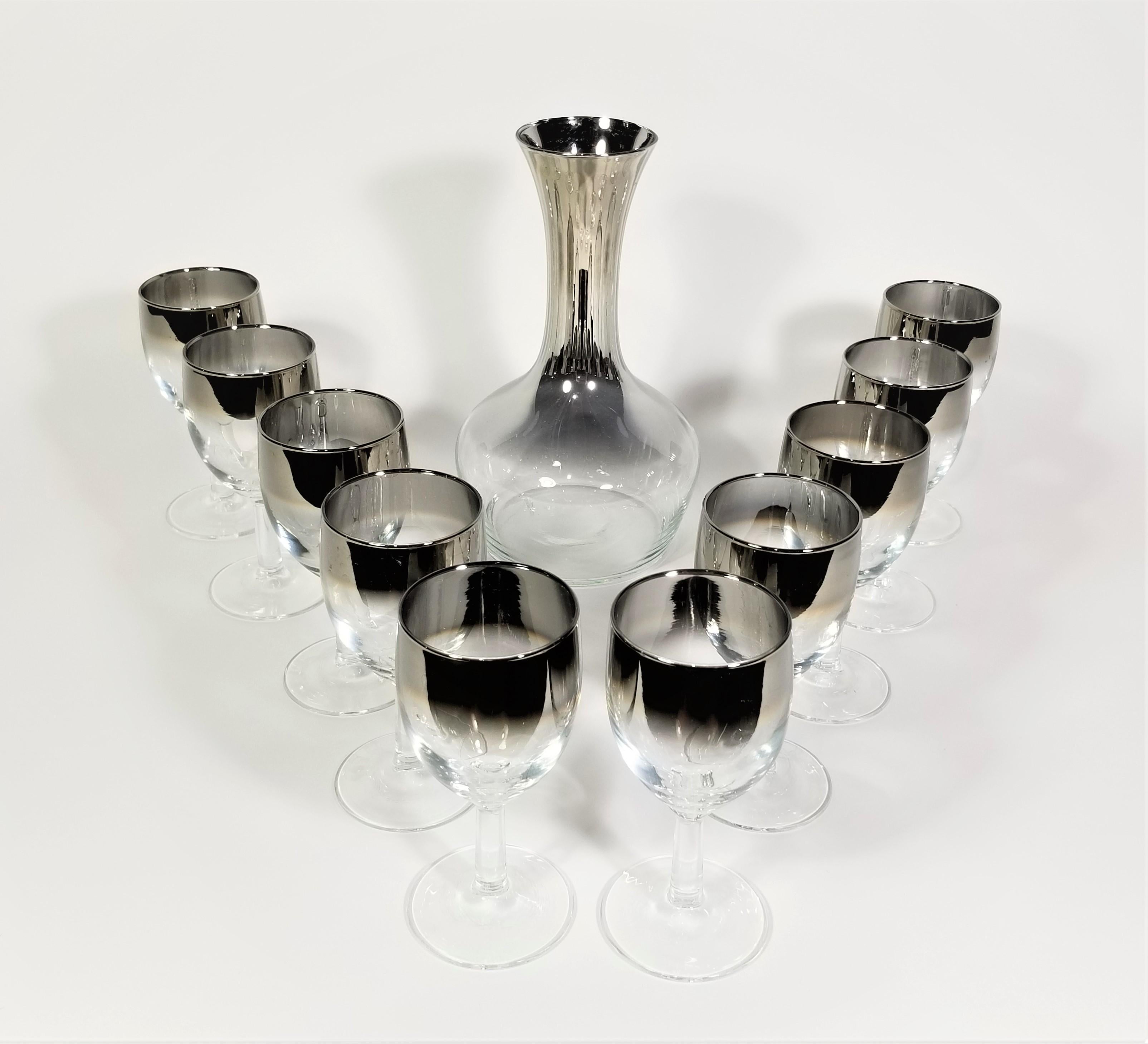 Mid-Century Modern French Glassware Barware Mid-Century 1960s, Made in France  For Sale