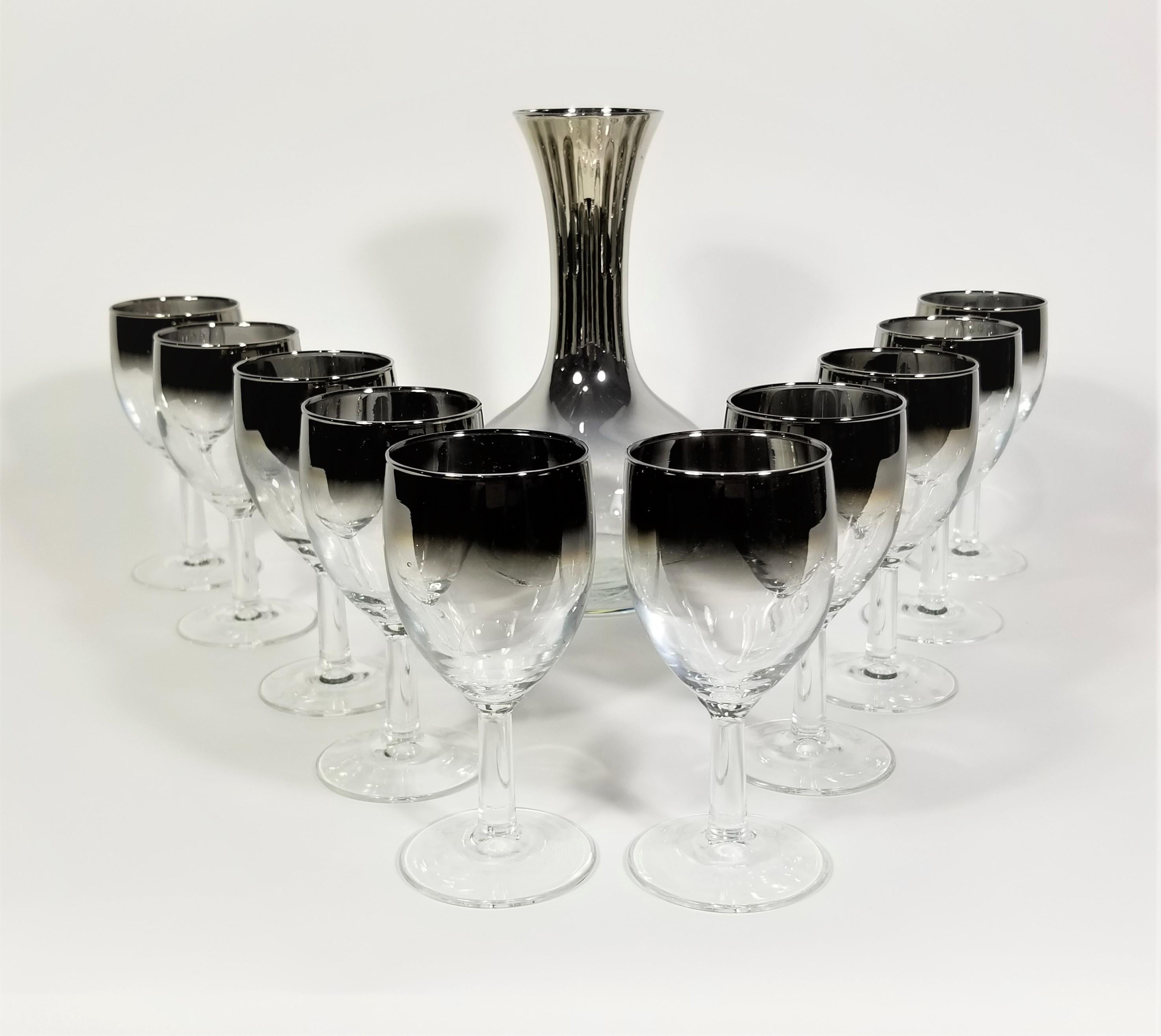 French Glassware Barware Mid-Century 1960s, Made in France  In Excellent Condition For Sale In New York, NY