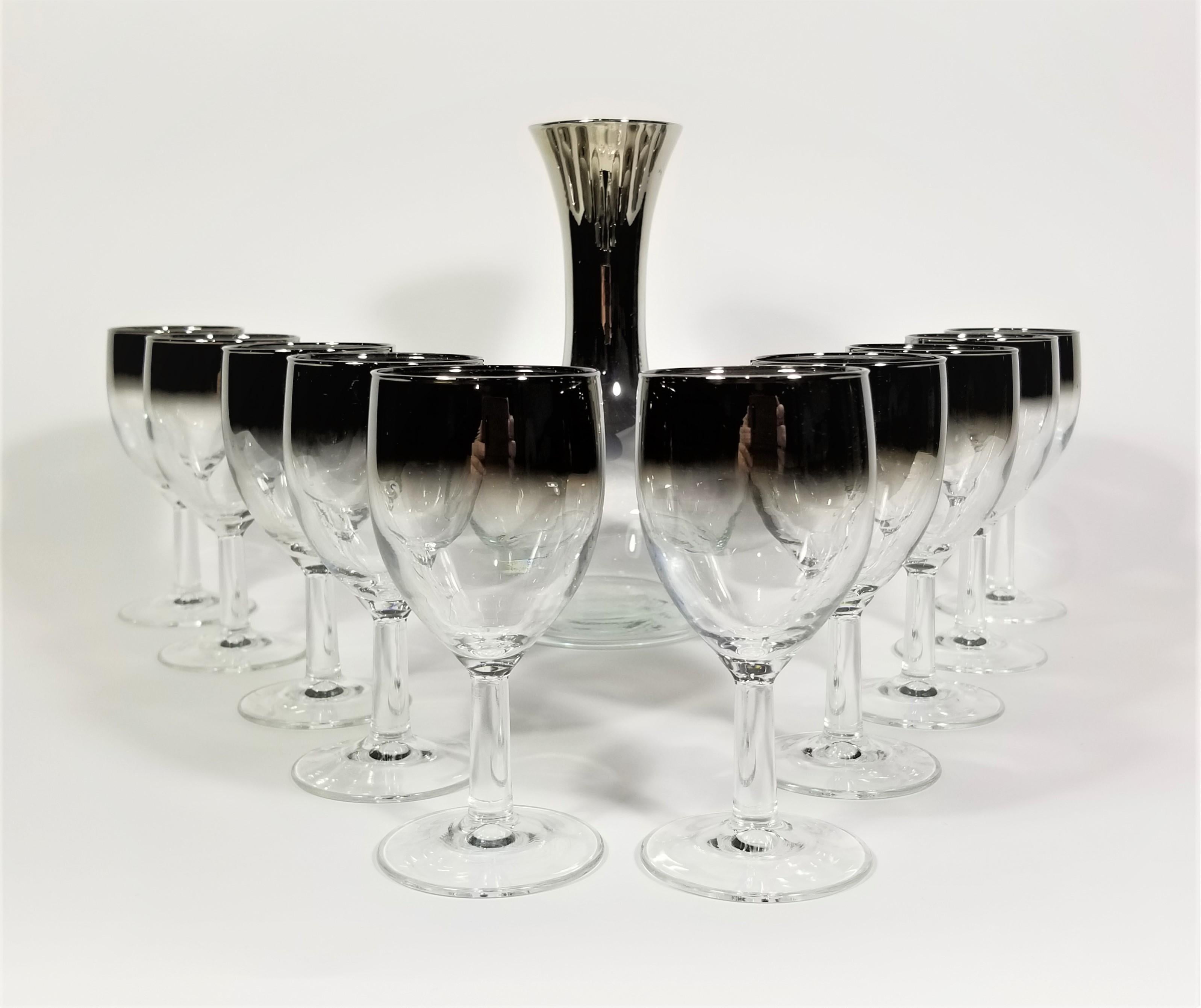 20th Century French Glassware Barware Mid-Century 1960s, Made in France  For Sale