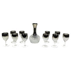 French Glassware Barware Mid-Century 1960s, Made in France