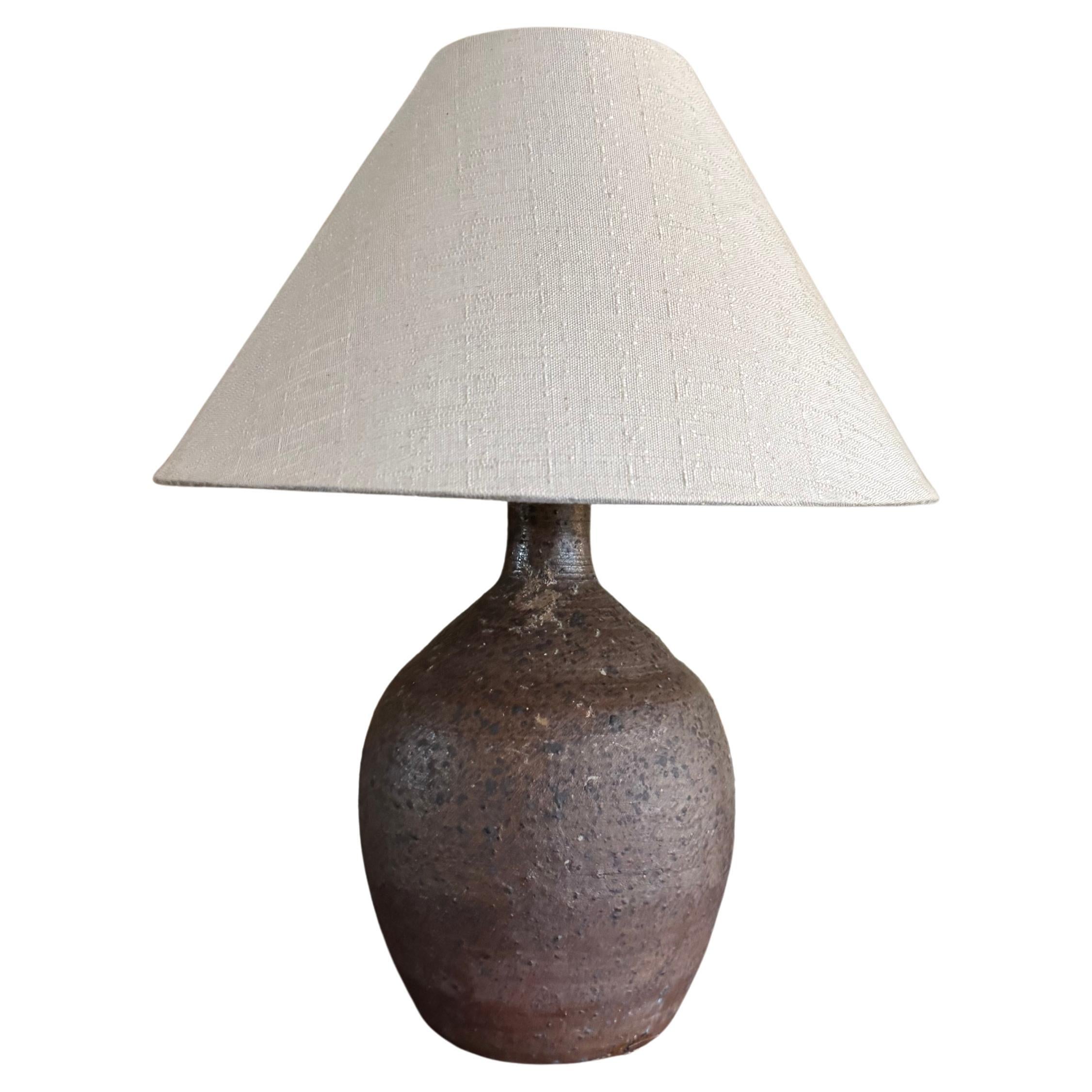 French glazed 1960's lamp