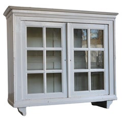 French Glazed Country Cabinet