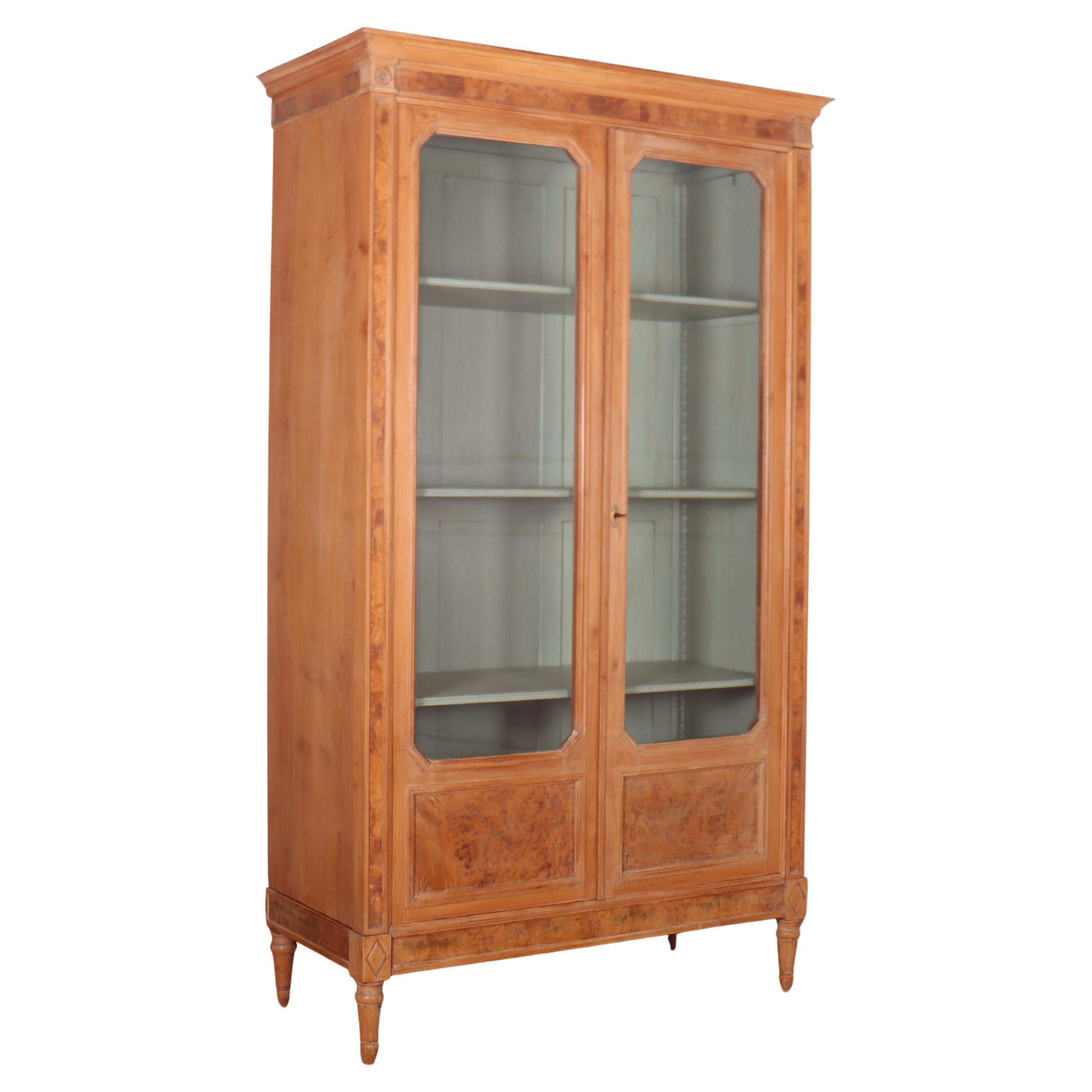 French Glazed Display Cabinet For Sale
