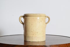 French Glazed Stoneware Confit Pot, 19th Century
