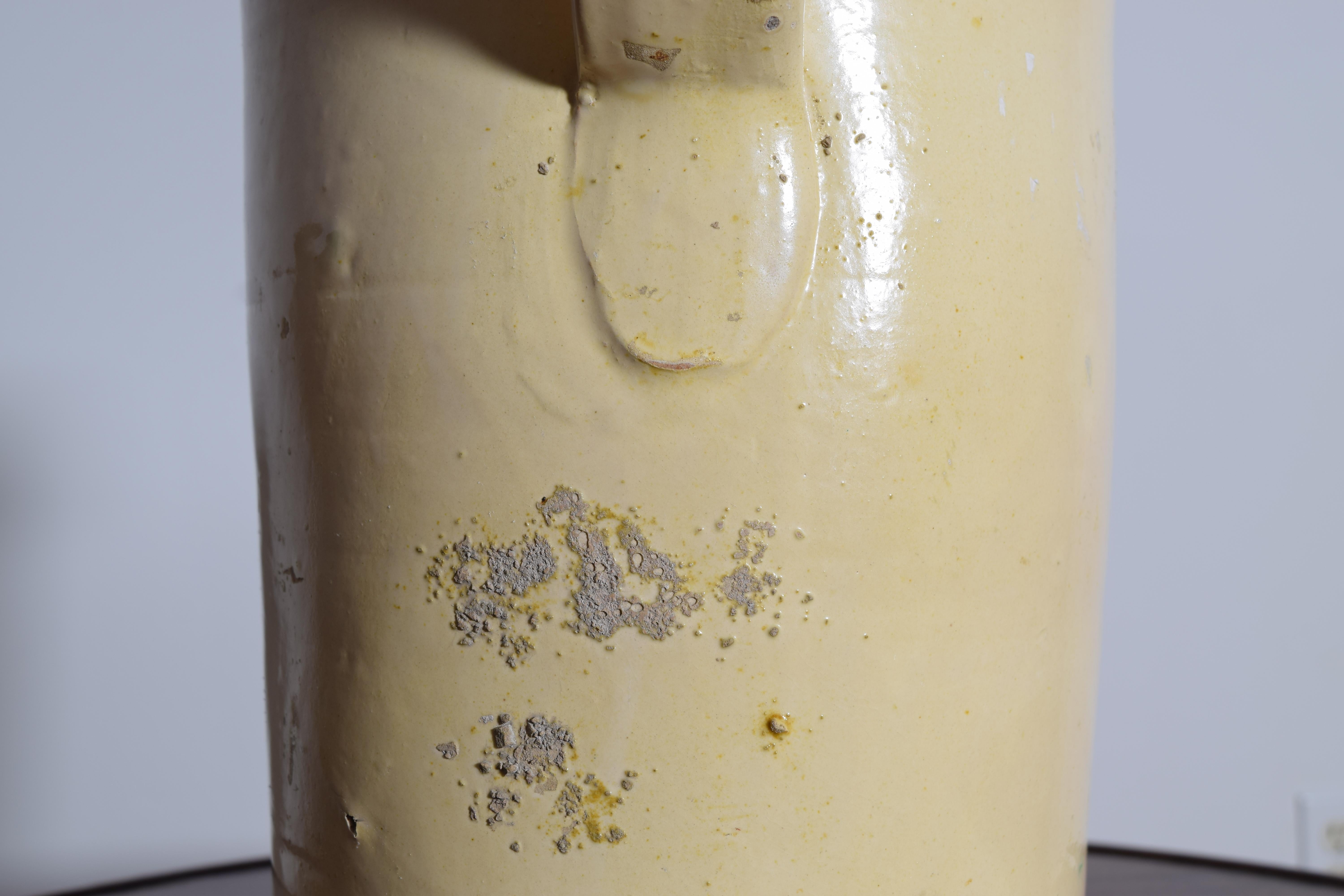 Grès porcellanato Pentola per confit in gres smaltato francese, XIX secolo in vendita