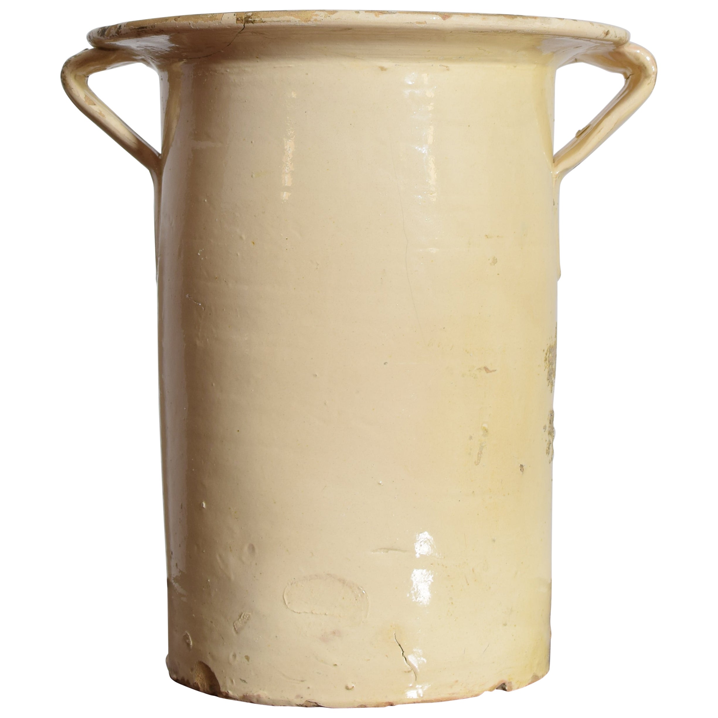 Pentola per confit in gres smaltato francese, XIX secolo