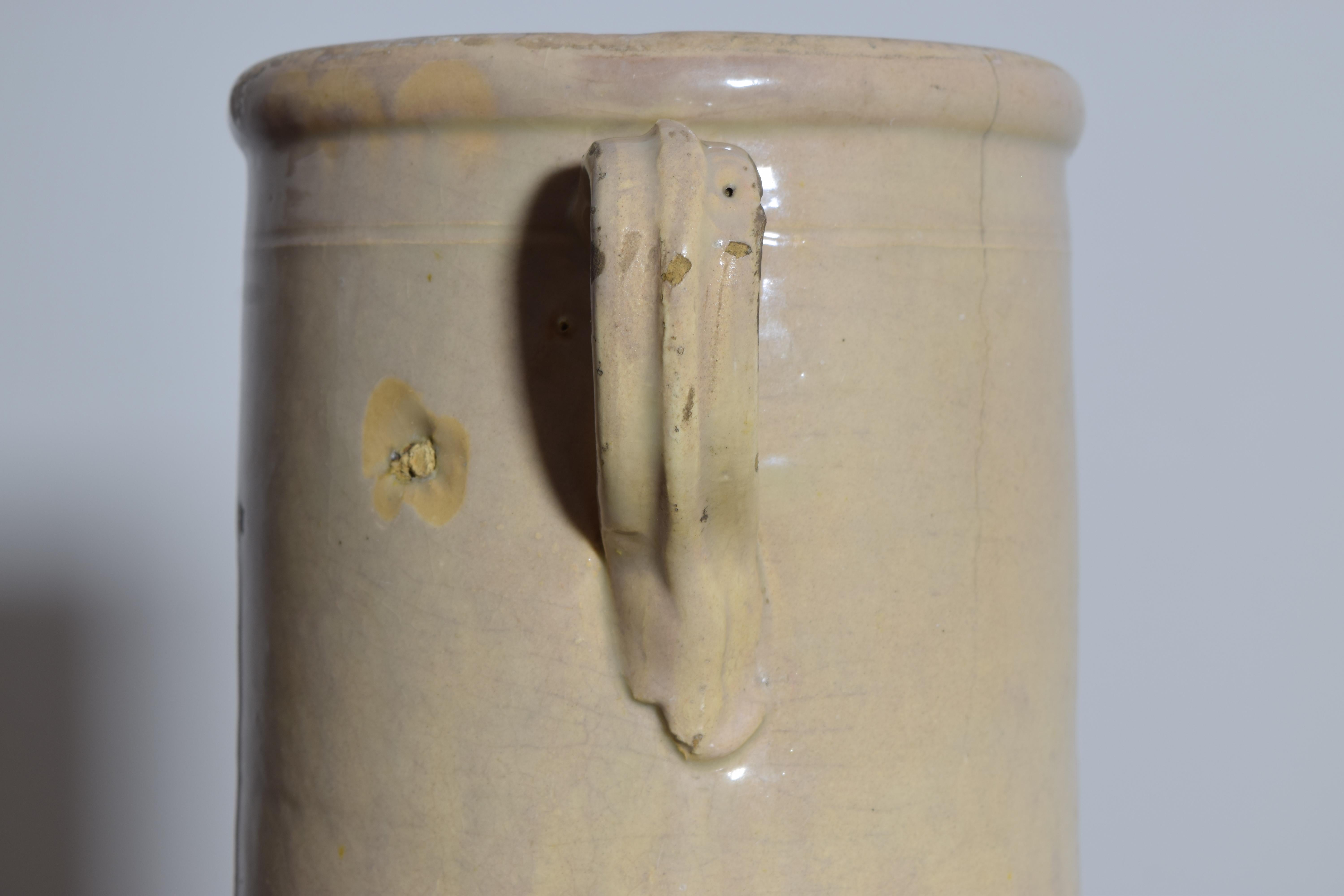 Stile provenzale Pentola Confit in gres francese smaltato in vendita