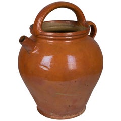 French Glazed Terracotta Jug