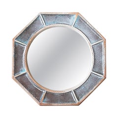 French Glazed Terracotta Mirror c. 1970s