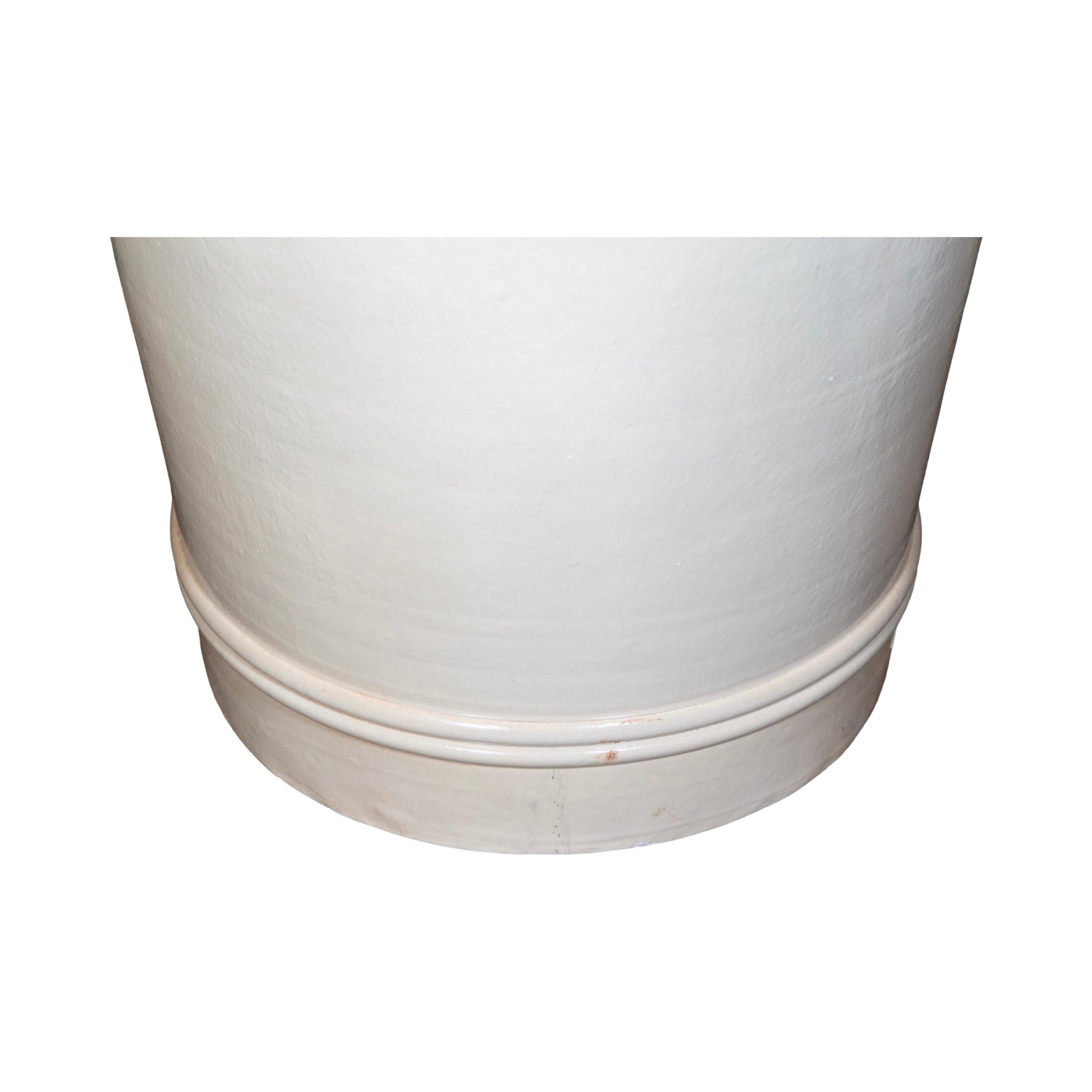 Contemporary French Terracotta Glazed Art Deco Vase In New Condition For Sale In Dallas, TX