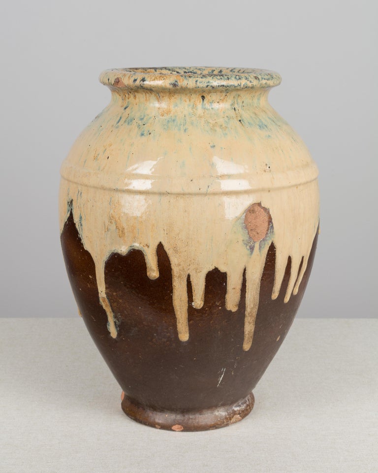 French Glazed Terracotta Pottery  Vase at 1stdibs