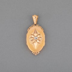 French Gold and Diamonds Antique Locket