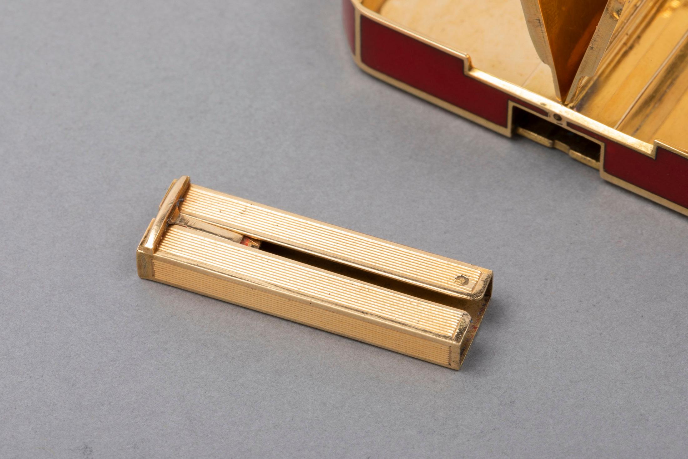 French Gold and Enamel Art Deco Minaudière Box 2