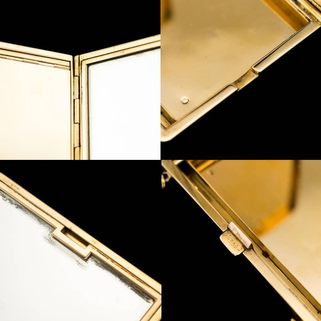 French Gold and Enamel Vanity Case, Van Cleef & Arpels, circa 1930 2