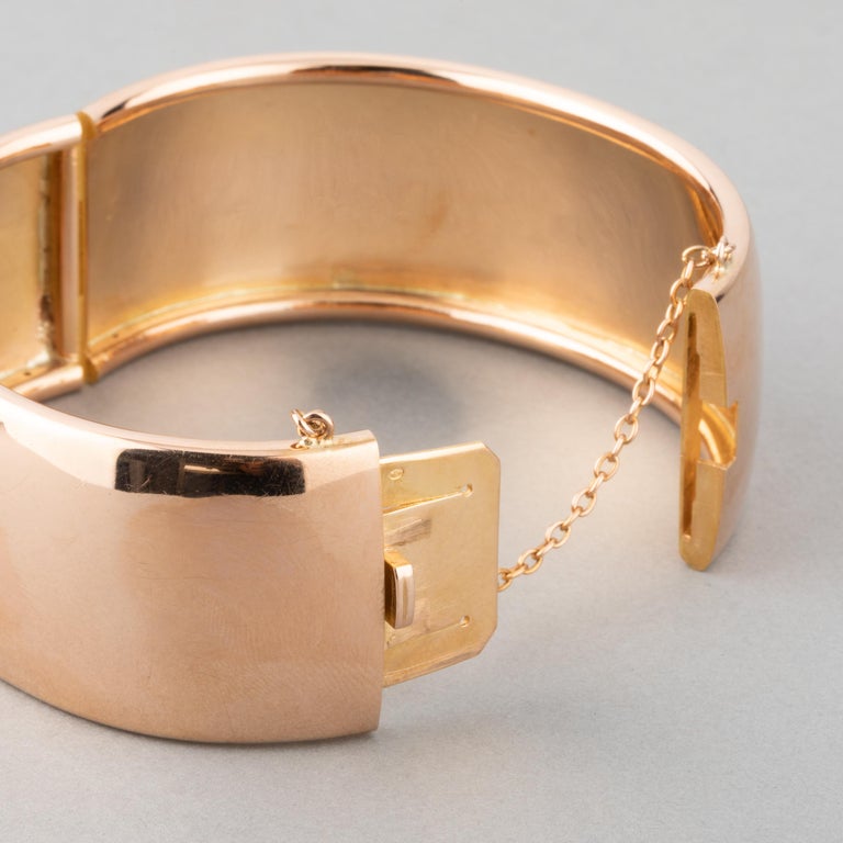 French Gold Antique Bangle For Sale at 1stDibs
