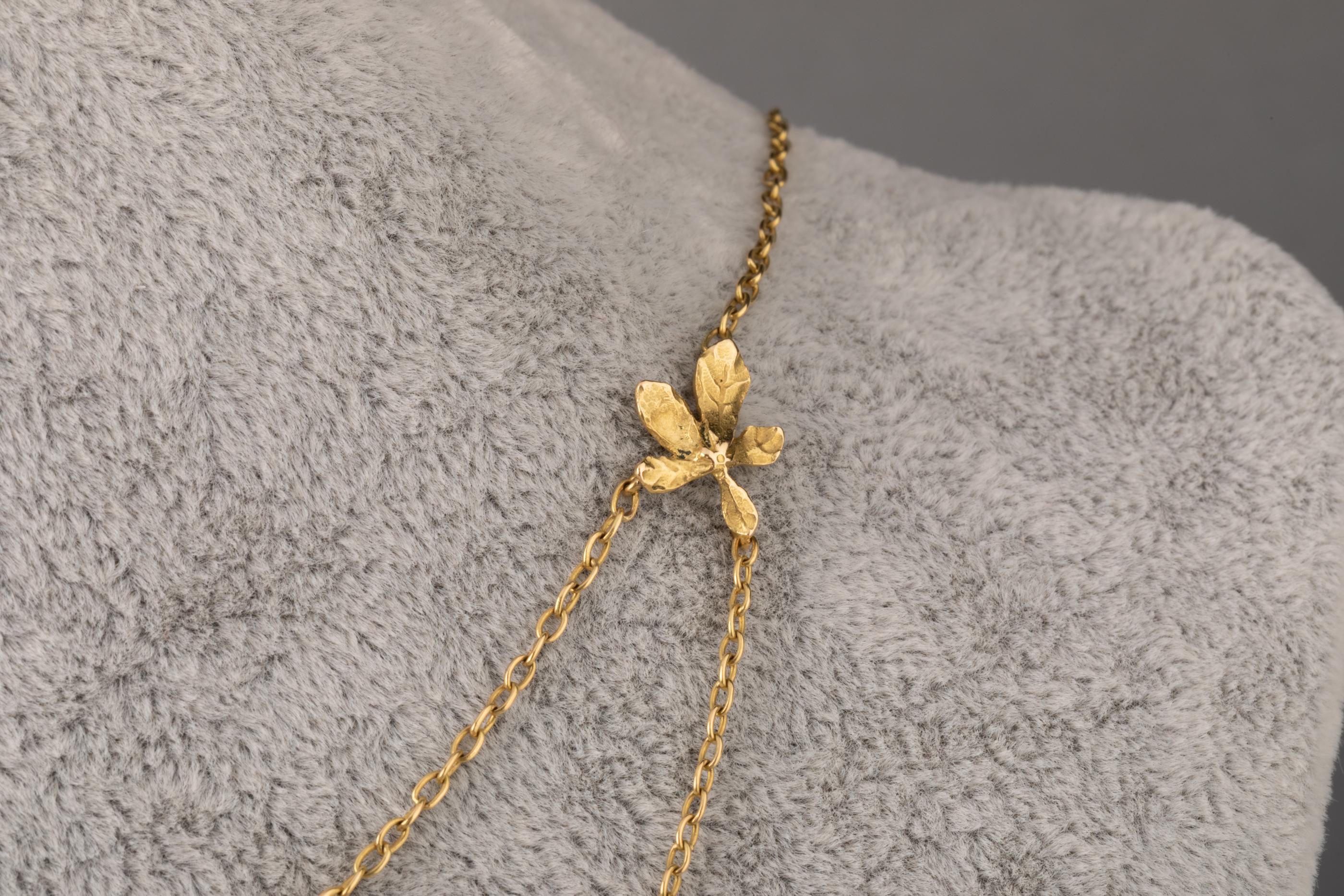 French Gold Art Nouveau Necklace 2