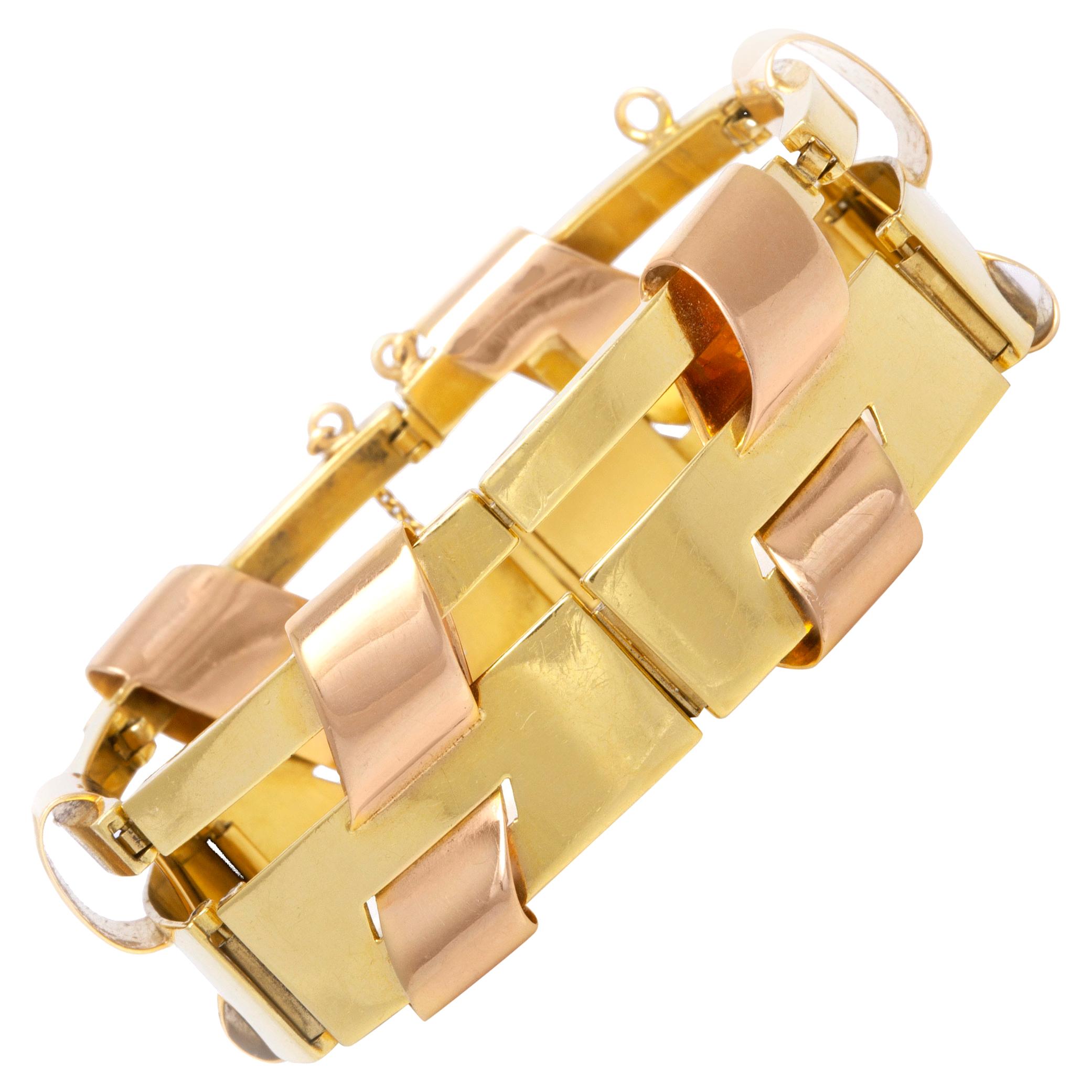 Bracelet français en or en vente