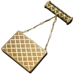 French Gold and Enamel Vanity Case, Van Cleef & Arpels, circa 1930