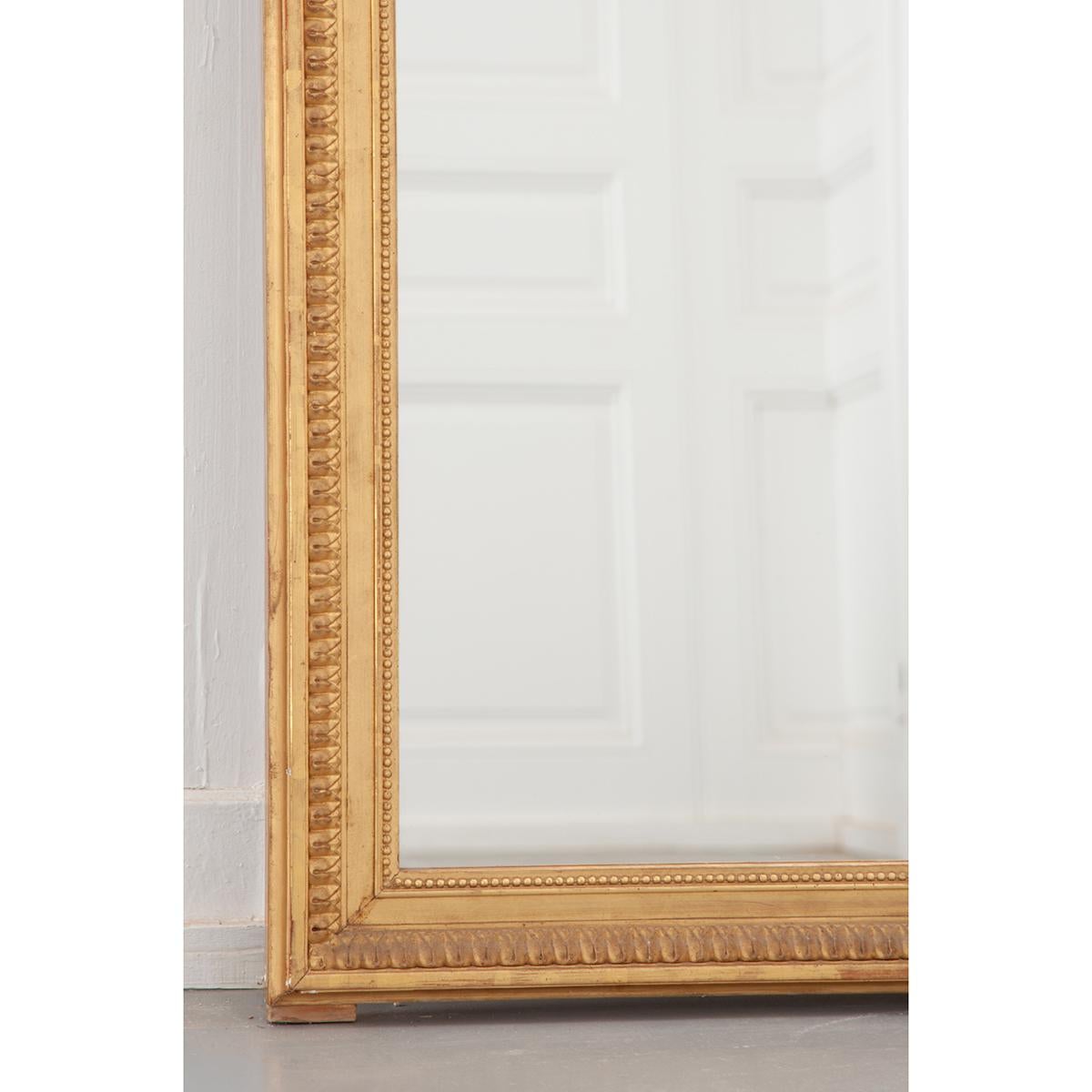 Giltwood French Gold Gilt Louis XVI Style Mirror
