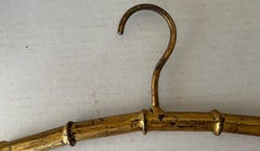 French Gold Gilt Metal Bamboo Clothes Hanger