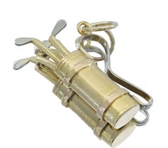 French Gold Golf Charm