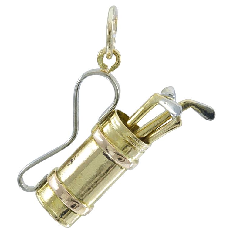 French Gold Golf Charm