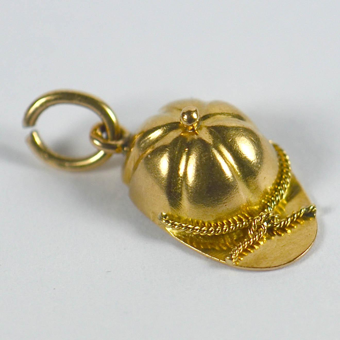 gold badam pendant
