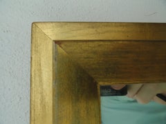 French Gold Leaf Mid-Century Mirror after Jean Michel Frank