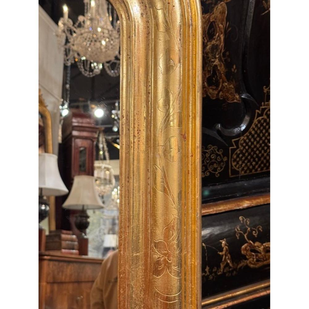 Legno dorato Specchi francesi in oro Louis Philippe in vendita
