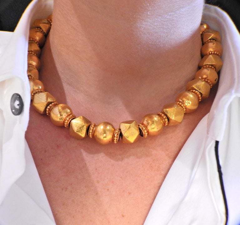 French Gold Necklace For Sale at 1stDibs