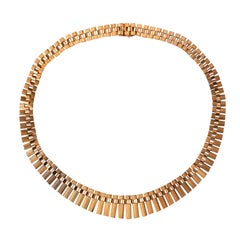 French 1960s Vintage 18 Karats Gold Necklace