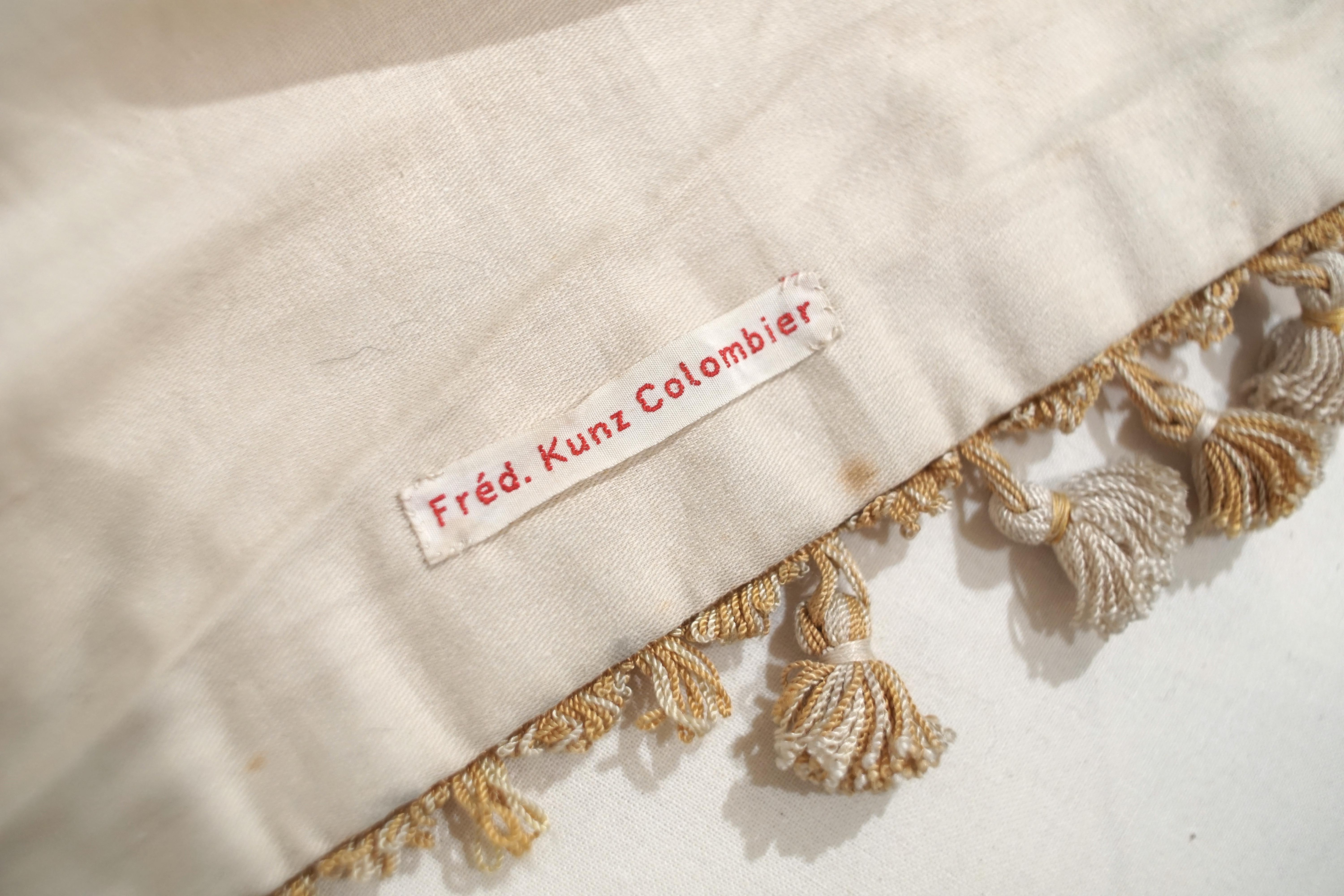 French, Gold Silk Embroidered Curtains with Fringe 7