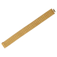 Retro French Gold Strap Bracelet