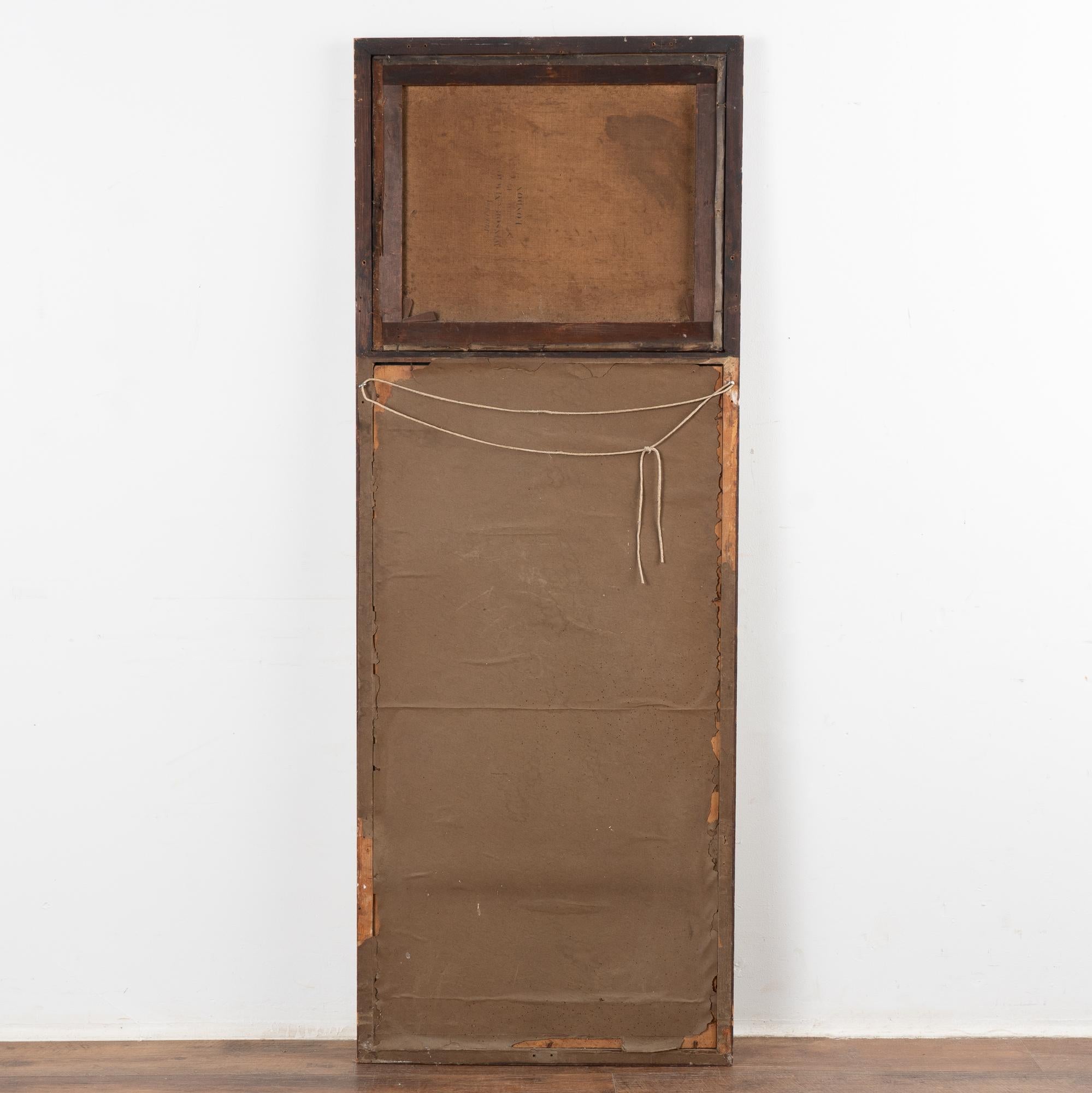 Miroir Trumeau en or avec fruits peints et perroquet, vers 1890 en vente 4
