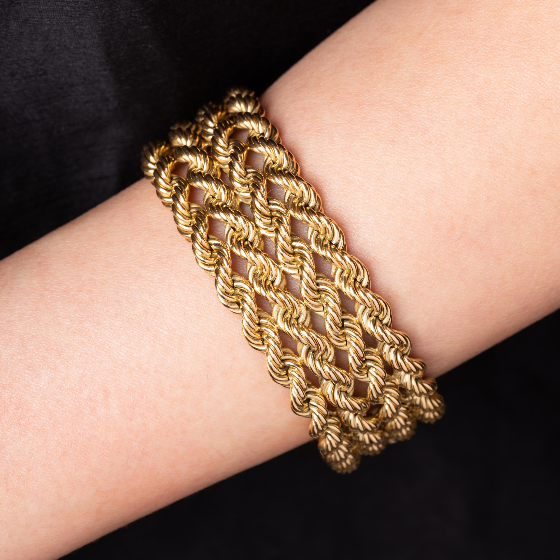 Französisches Vintage-Armband aus Gold im Angebot 3