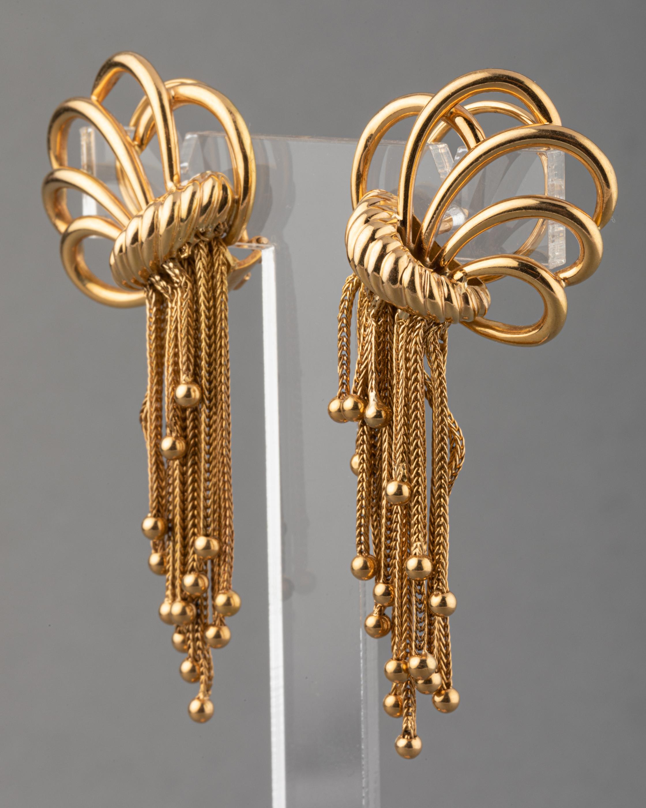 french gold earrings