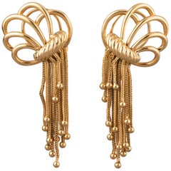 French Gold Vintage Earrings