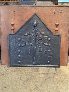 French Gothic Arms Fireback